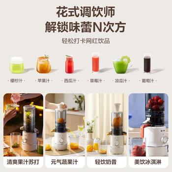苏泊尔（SUPOR）原汁机汁渣分离榨汁机多功能家用鲜榨果蔬机大口径免切水果搅拌机电动果汁机SJ35