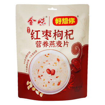 金味×好想你红枣枸杞营养燕麦片420克（28g*15袋）营养早餐代餐食品