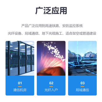 BYNET比洋在线 BYN-GYXTW-4B1.3 GYXTW中心管式室外架空单模光缆 铠装4芯室外光纤线  100米 可定制长度