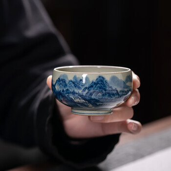 景德镇青花主人杯价格报价行情- 京东