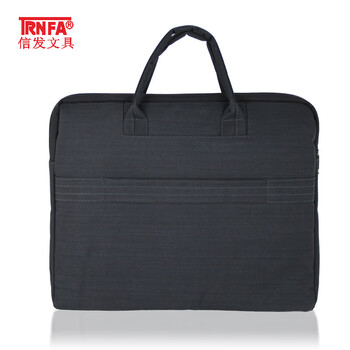 信发TN-100-46 商务旅行手提文件袋/电脑公文包 立体资料收纳袋/泡沫夹层会议包拉杆背条