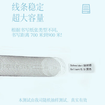 施耐德（Schneider）德国进口中性笔 祥瑞菲尔0.5mm学生考试商务办公会议签字笔-白色笔杆-鹿