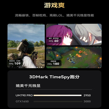 铭凡 UM790PRO 锐龙R9-7940HS迷你主机高性能mini主机迷你电脑台式机游戏办公小主机