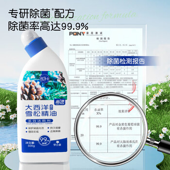 蓝漂初净系列洁厕灵马桶清洁剂除臭洗厕所洁厕液500g*3瓶 LP-372233
