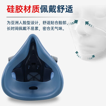 胜丽 M7502防毒面具口罩 防有机蒸气及多种气体 喷漆装修实验室 硅胶款 配M6006