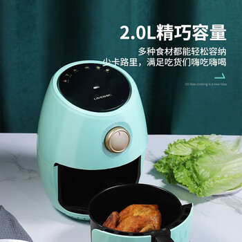 利仁（Liven）空气炸锅家 2L煎炸锅薯条机 LPKZ-28无油气炸锅airfryer 天蓝色