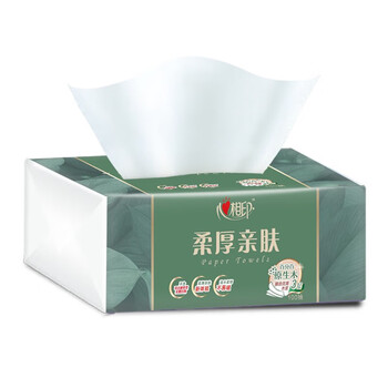心相印DT100（箱装）柔厚亲肤三层100抽18包塑装纸面6903244956390