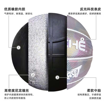 PSYCHE万圣节限定不给糖就捣蛋7号反光个性篮球礼物 HF-7103深色反光