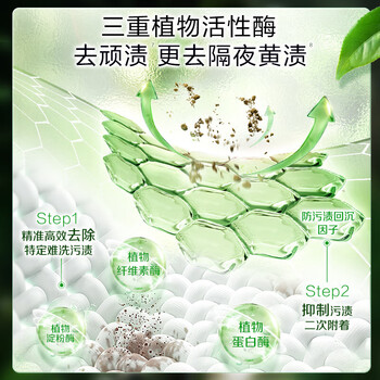 立白 洗衣液 卫仕天然除菌除螨洗衣液(青翠茶园)1kg 手洗机洗