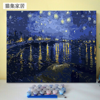 数字油画咖啡馆价格及图片表- 京东