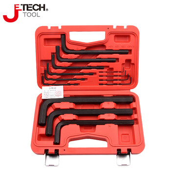 捷科（JETECH）内六角扳手套装加长平头六角匙家用机械维修工具13件套 PM-B13