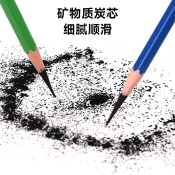 青竹画材（CHINJOO）炭笔软中硬炭美术专用素描铅笔10支混合速写硬碳绘画艺考生专业工具青竹炭笔美术写生画画笔