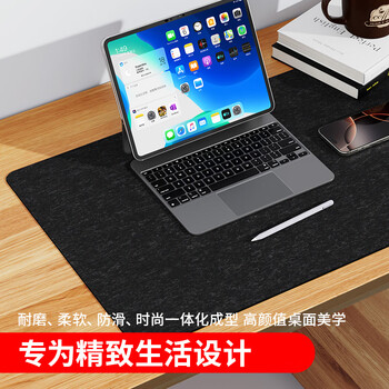 DM大迈 鼠标垫毛毡桌垫大号800*330mm 耐磨防滑橡胶底电脑桌办公游戏书桌垫 可卷便携 MP001