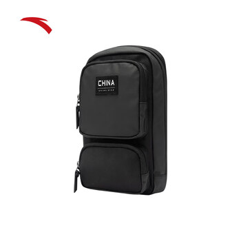 安踏胸包运动跑步运动户外单肩包轻便休闲百搭通勤耐磨骑行斜挎包