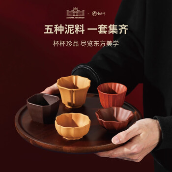 中国美術　 中国宜興 　宜興紫砂　朱泥　紫砂杯　五客　盃　湯飲　煎茶道具　茶道具 中國宜興紫砂 壺煎茶道具朱泥急須 在銘 C300