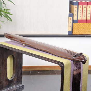 【新品★一流手工品古琴★純漆】鄭孟金監制　蕉葉式（バナナリーフ）演奏・収蔵級古琴 新品☆一流手工品古琴☆純漆】鄭孟金監制 蕉葉式（バナナリーフ）演奏