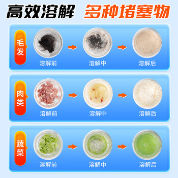 老管家管道疏通啫喱1kg强力卫生间厨房下水道疏通剂清洁剂溶解剂