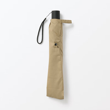 MUJI晴雨两用 2种折法 折叠伞 雨伞遮阳伞太阳伞 深米色