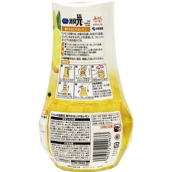 小林制药（KOBAYASHI）日本进口空气清新剂厕所用消臭元（清新柠檬）400ml