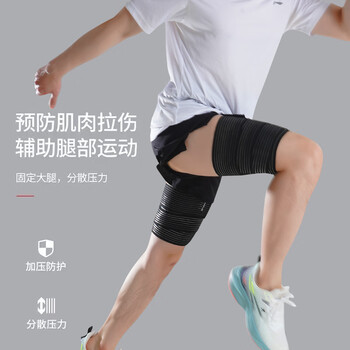 艳茂弹力绷带自粘绑带运动护膝护腿套护大腿护套加压带绑腿带护具拉伤