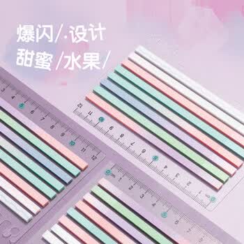 晨光（M&G）文具高颜值高光贴8分条 清新索引贴标签贴透明笔记贴分类便签贴荧光条气泡果果1本随机YS0308