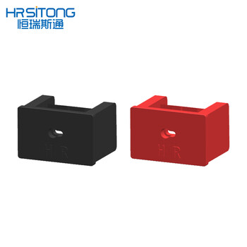 恒瑞斯通SFP光纤口锁防尘塞网络端口可拆卸封口锁保护数据防泄密光口锁 黑色10个锁+1把钥匙