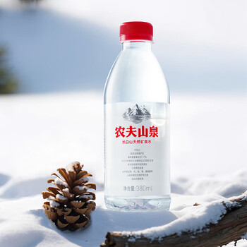 农夫山泉长白山天然矿泉水 380mL*15瓶 整箱装