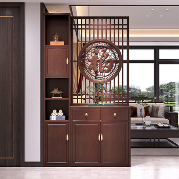 屏風 中式镂空屏风福字型号规格- 京东