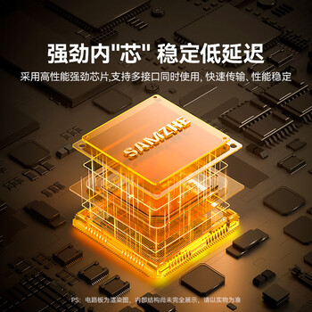 山泽HDMI视频采集卡Type-c 4K高清PD100W充电MS2130适用Switch/PS5笔记本电脑手机相机抖音直播CJQ10