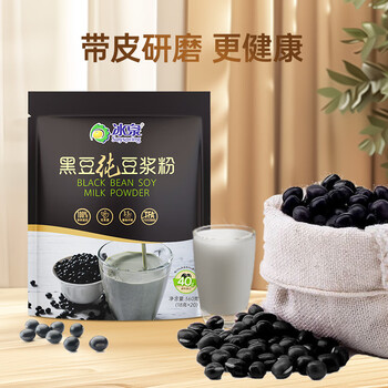 冰泉豆浆粉黑豆纯豆浆粉20小包*18g不添加蔗糖不甜营养早餐 冰泉豆浆粉黑豆纯豆浆粉20小包*18g不添加蔗糖不甜营养早餐