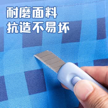 得力（deli）学生补习袋 可爱小熊多功能手提购物袋拎书袋 儿童课外美术补课书包 蓝色男女孩礼物儿童节礼物