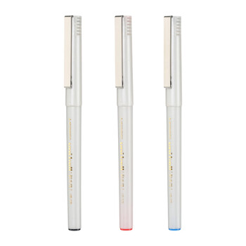uni三菱 UB-125红色直液式走珠笔高颜值0.5mm红笔签字笔商务学生办公笔办公用品文具套装 5支