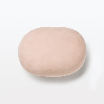 MUJI可当成腰垫使用的柔软靠垫 抱枕腰托靠枕腰靠 橙红色 55*40*20cm