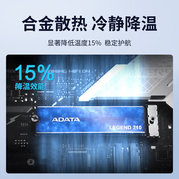 威刚（ADATA）1TB SSD固态硬盘 M.2接口(NVMe协议PCIe 3.0 x4) AI电脑配件 读速2400MB/S LEGEND 710