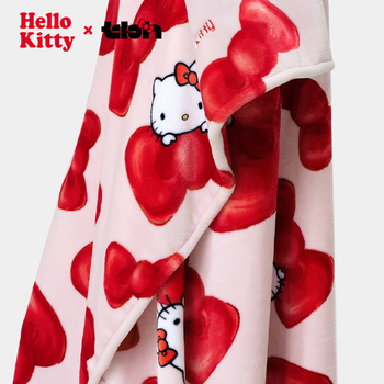 野兽派家居(tbh)三丽鸥Hello Kitty二合一法兰绒抱枕毯空调毛毯午睡毯车载靠枕毯 野兽派家居(tbh)三丽鸥Hello Kitty二合一法兰绒抱枕毯空调毛毯午睡毯车载靠枕毯