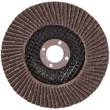 蓝凤凰 百叶轮 125*22mm 打磨片 不锈钢磨光片角磨机砂纸磨片抛光片 125黑砂 【20片】