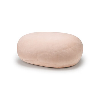 MUJI可当成腰垫使用的柔软靠垫 抱枕腰托靠枕腰靠 橙红色 55*40*20cm