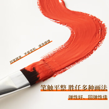 六品堂水粉画笔丙烯水彩笔套装美术生专用绘画尼龙毛笔刷果绿色杆水彩笔初学者学生工具 六品堂水粉画笔丙烯水彩笔套装美术生专用绘画尼龙毛笔刷果绿色杆水彩笔初学者学生工具