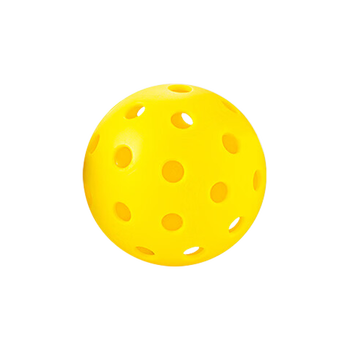 雅望匹克球40孔室内室外专业比赛训练洞洞球体育用品黄色皮克球6个装