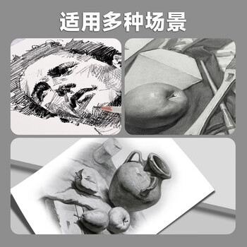 青竹画材（CHINJOO）炭笔软中硬炭美术专用素描铅笔10支混合速写硬碳绘画艺考生专业工具青竹炭笔美术写生画画笔