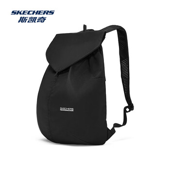 斯凯奇运动双肩背包夏季男女同款轻软肤感透气简约包包P225U043