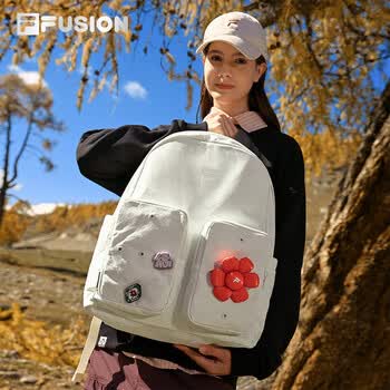 FILA FUSION斐乐潮牌女士背包时尚潮流双肩包女包