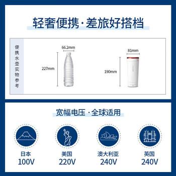 摩飞电器摩飞电热水壶 烧水壶便携式家用旅行电热水壶 随行 0.3L 粉色 MR6060+厨房湿巾一包 摩飞电器摩飞电热水壶 烧水壶便携式家用旅行电热水壶 随行 0.3L 粉色 MR6060+厨房湿巾一包