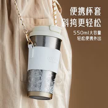 卡罗特钛杯保温杯纯钛咖啡杯高端吸管水杯户外便携随行杯子男生日礼物