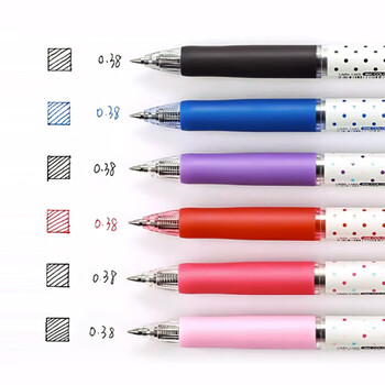 uni三菱【热门商品】 uni-ball UMN-138S按动红笔中性笔0.38mm红色签字笔商务学生专用水性笔 1支