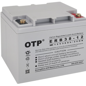 OTP ups不间断电源 12v38ah免维护铅酸蓄电池 应急电源 光伏储能 直流屏 UPS蓄电池  ERB38-12