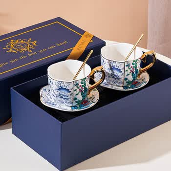 友来福咖啡杯套装礼盒高颜值下午茶茶杯陶瓷乔迁生日新婚伴手礼乔迁礼物 友来福咖啡杯套装礼盒高颜值下午茶茶杯陶瓷乔迁生日新婚伴手礼乔迁礼物