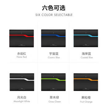 飞兹(fizz)6只6色装A4双层加厚按扣文件袋资料袋试卷收纳袋机械锁边防水档案袋办公用品FZ103002