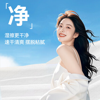 京东京造湿厕纸 黄金燕麦80抽*6包厕纸湿巾 湿纸巾擦走细菌