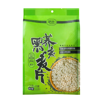 捷氏黑荞麦片500g无蔗糖可干吃高寒荞麦多种氨基酸营养粗粮健身代餐